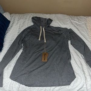 BRAND NEW DUCK CAMP ORIGINAL BAMBOO HOODIE- HEATHERED SILVER KING GREY